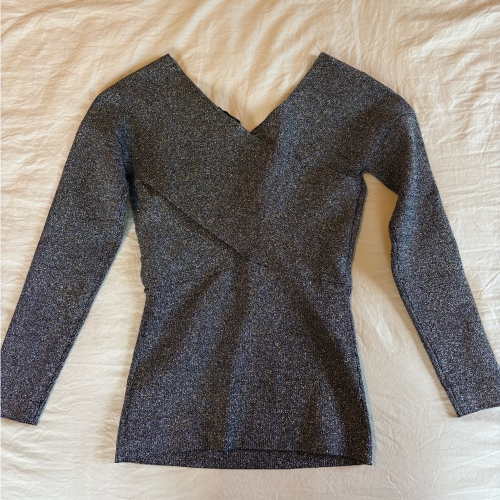 Ted Baker Shimmering Gray Top - Picture 3 of 4